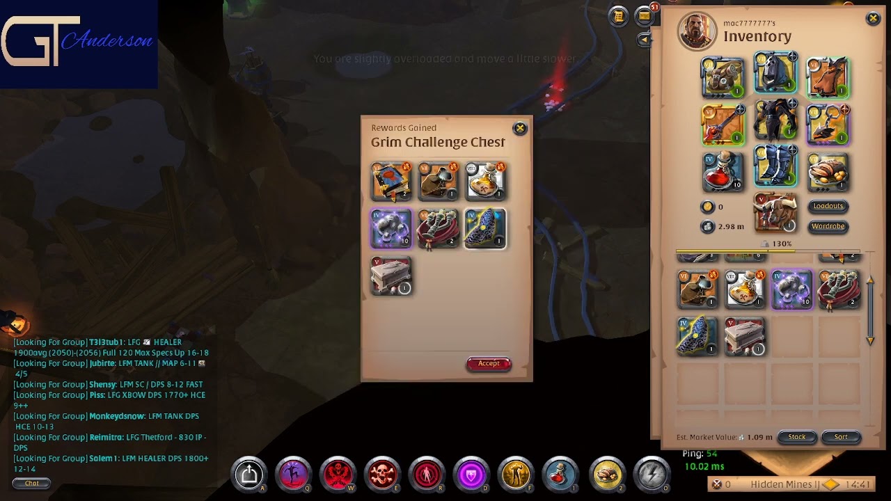 Albion Online news : grim challenge chest details/ monthly rewards