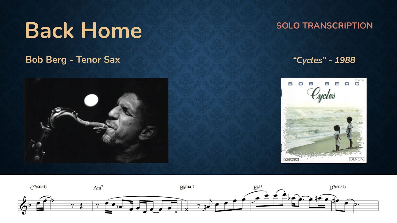 Bob Berg - Back Home (Full Transcription)
