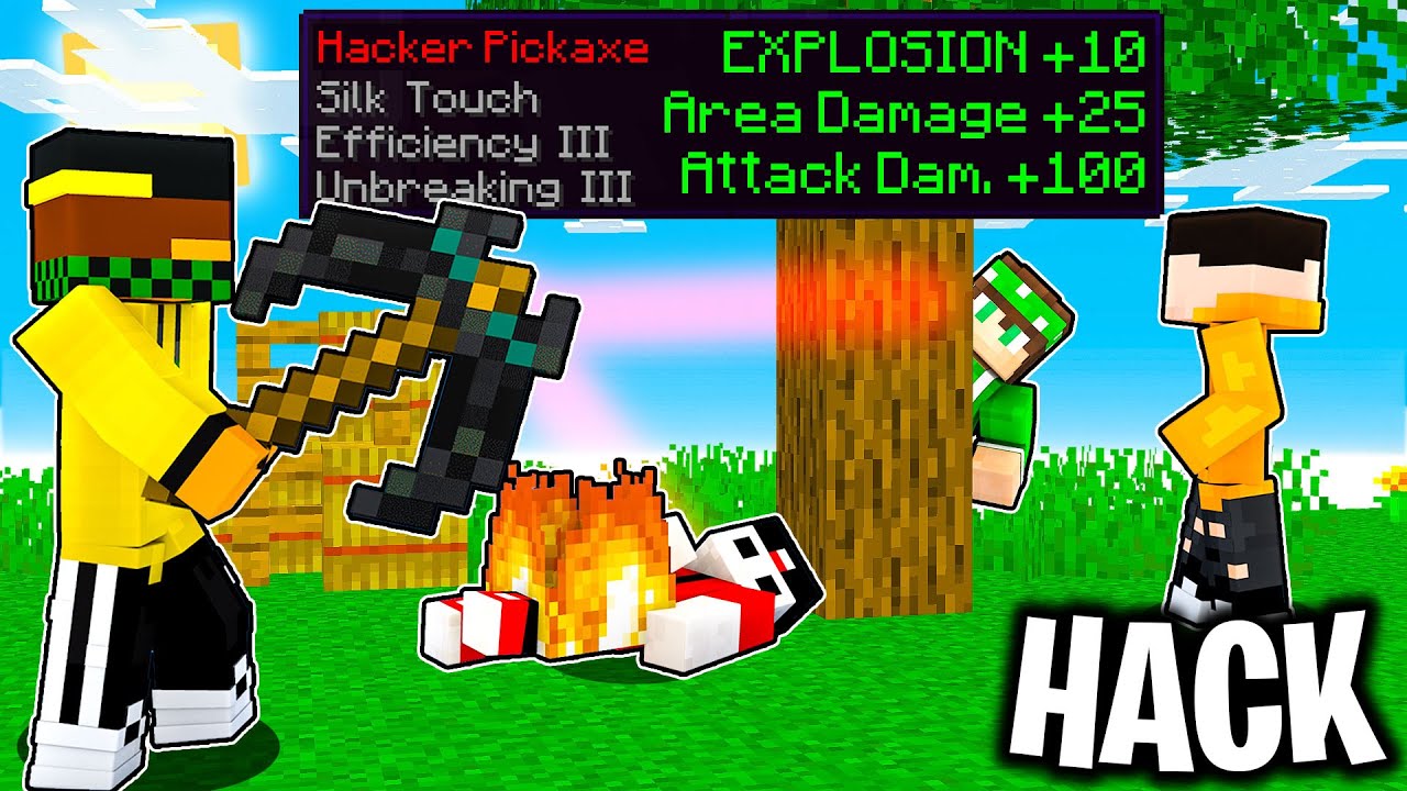 CACCIA ALL’UOMO MA CON IL PICCONE HACKER DI MINECRAFT ITA - SPEEDRUN