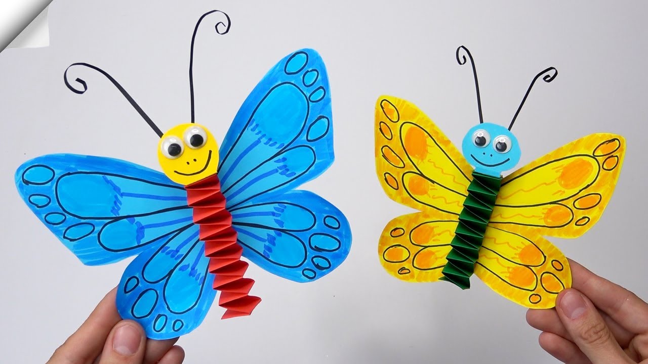 Cute paper butterfly | Moving paper toys