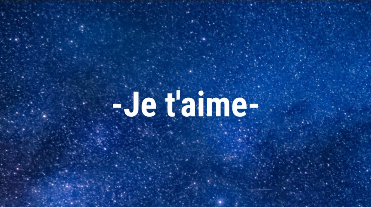 JE T'AIME ❤️ French love song
