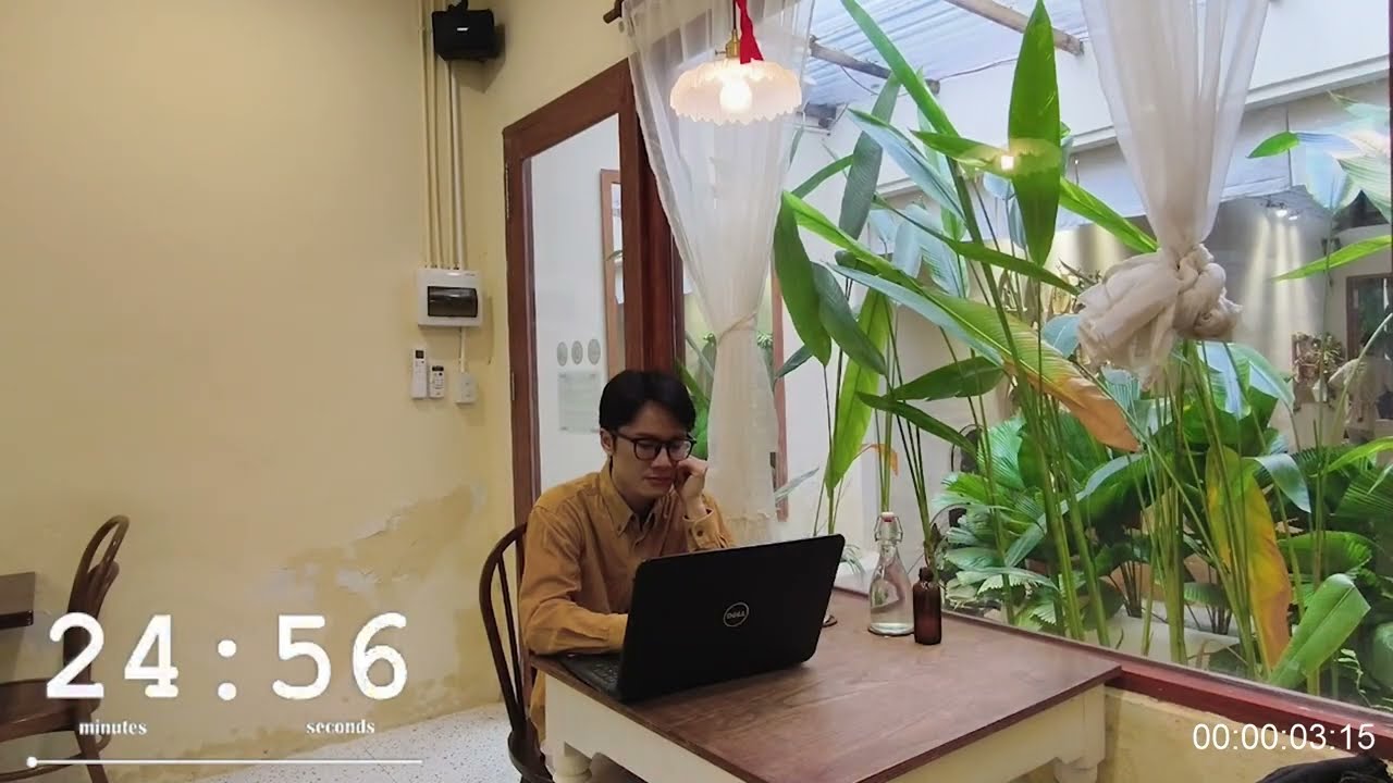 Study With Me 3 Hours ☕ Pomodoro 25/5 | Calm Lofi Music, Focus & Deep Work