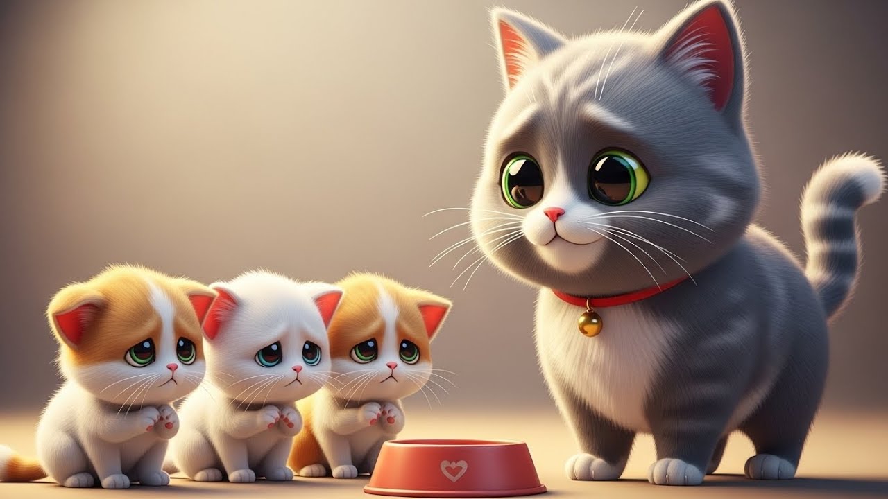 The Greedy Cat and the Empty Bowl 🐱🍲 | Moral Story for Kids | Learn Sharing & Kindness