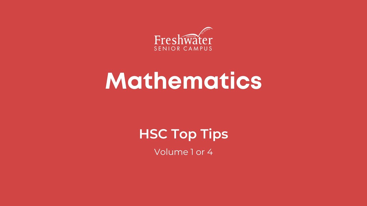 HSC Top Tips - Mathematics Vol 1
