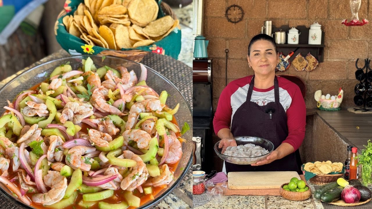 Aguachile Rojo de Camarón Estilo Sonora - Receta de Cuaresma - La Herencia de las Viudas