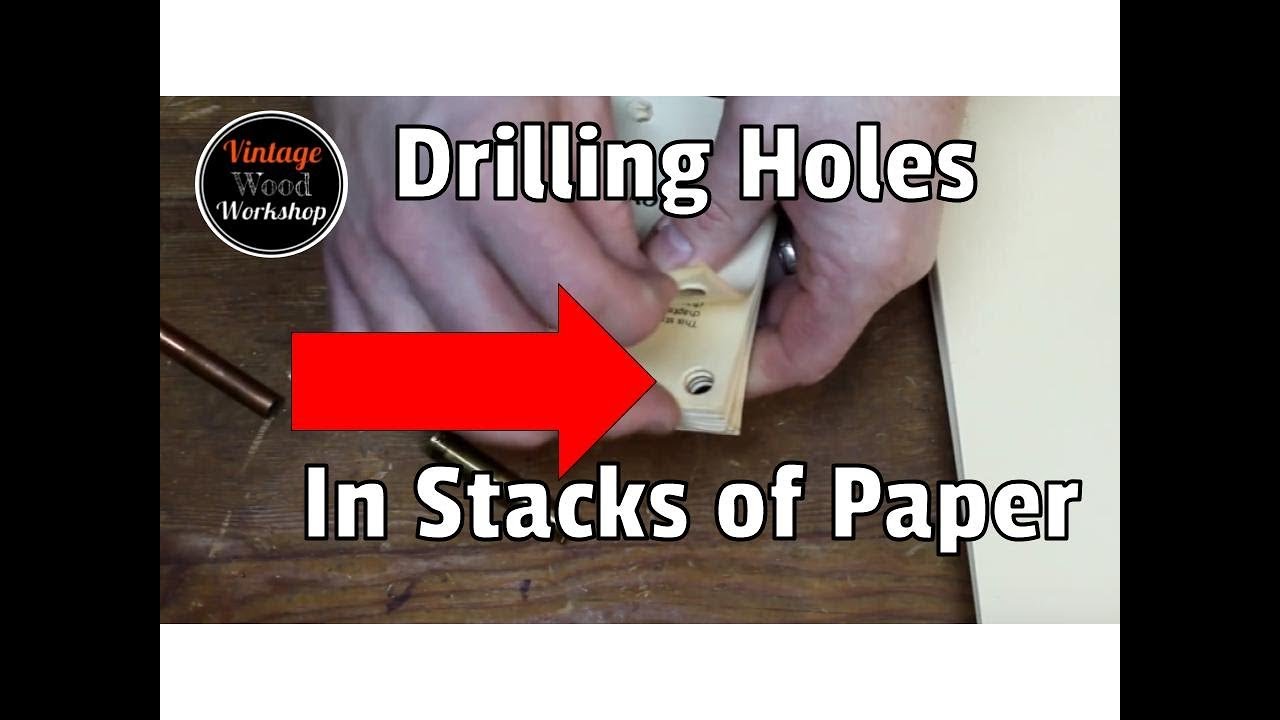 How to DRILL PAPER OR CARDSTOCK- BEST METHOD!!