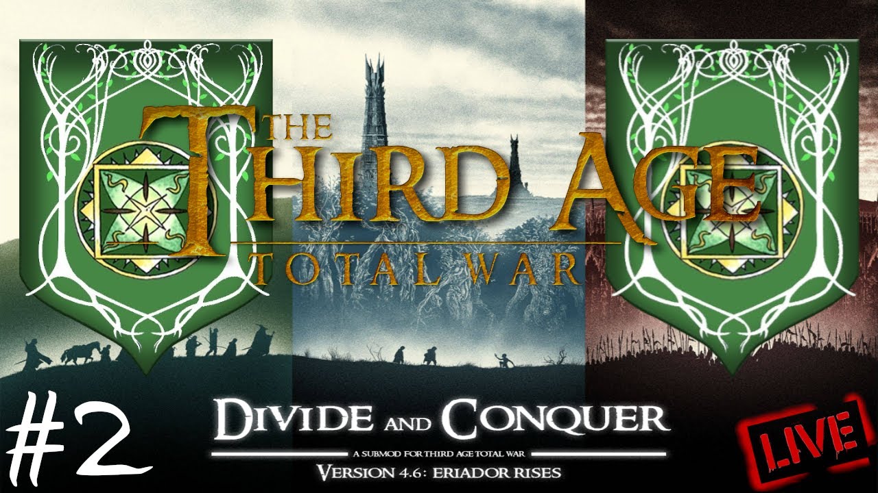 Divide and Conquer: Total War - Wyprawa na Dol Guldur! | Leśne Elfy🔴Stream🔴#2