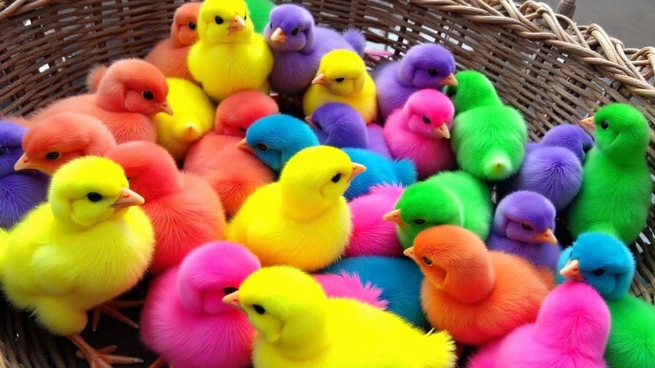 Ayam Lucu, ayam warna warni, ayam rainbow, kelinci lucu, bebek lucu, ikan koi, Hewan Lucu, Animal