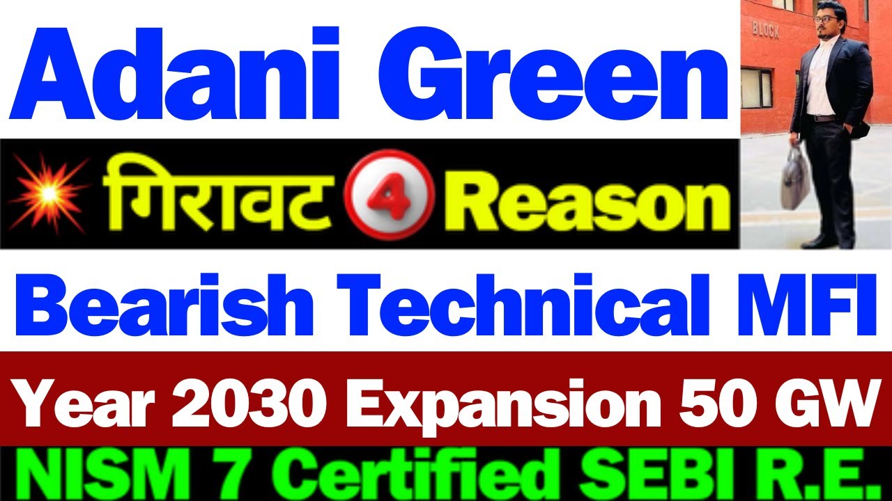 Adani Green गिरावट कारण | Adani Green Energy Stock Latest News | Adani Green  Share News | Adani
