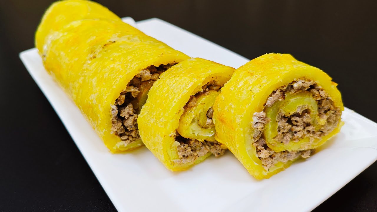 Kartoffelroulade mit Fleisch – einfach genial! So was habt ihr noch nie probiert! 🔥