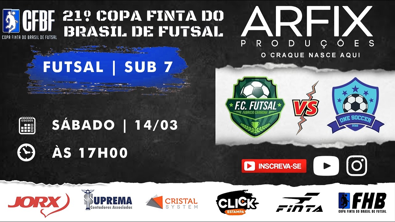 FC FUTSAL x ONE SOCCER - FUTSAL | SUB 7