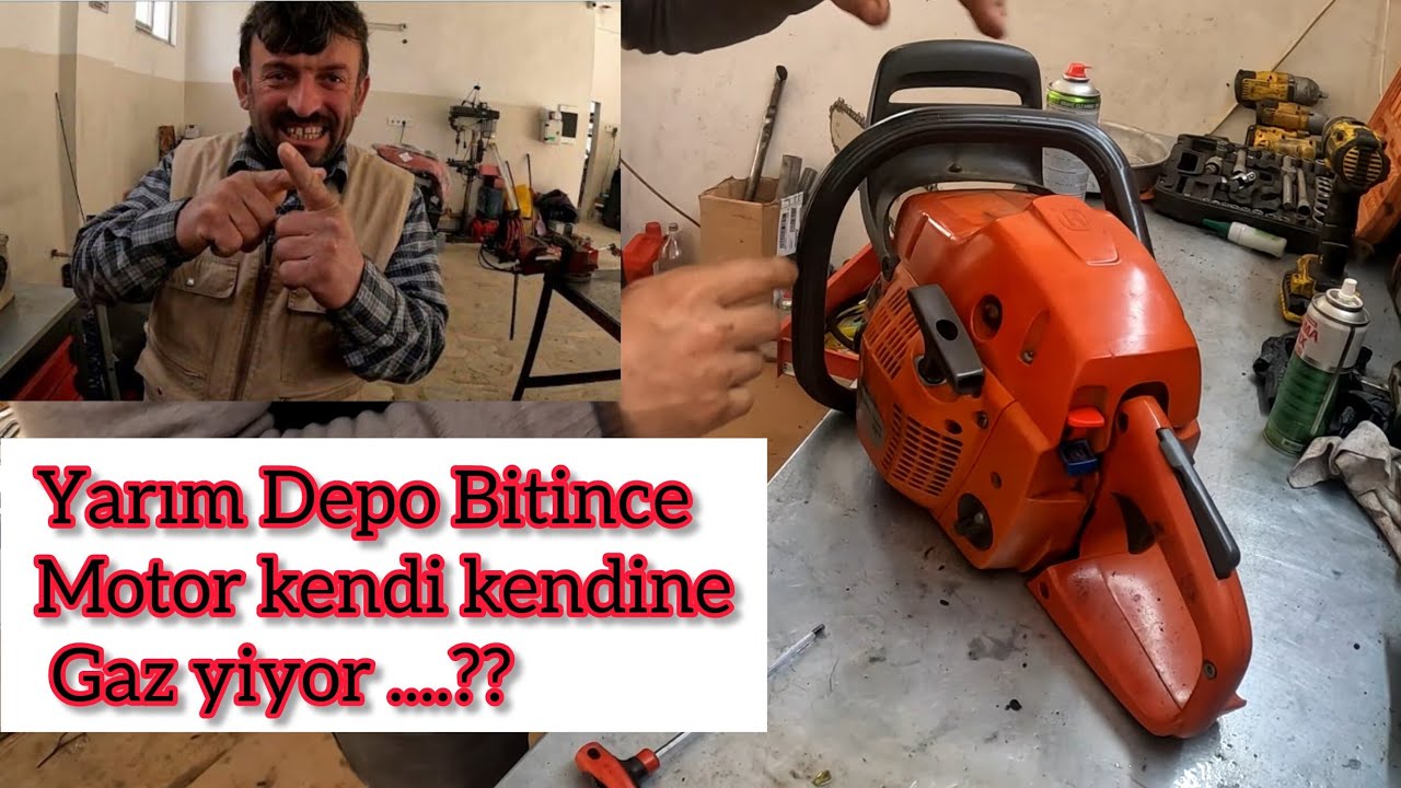 Husqvarna X torq Motor Yarım depo Bitince Devri Yükseliyor
