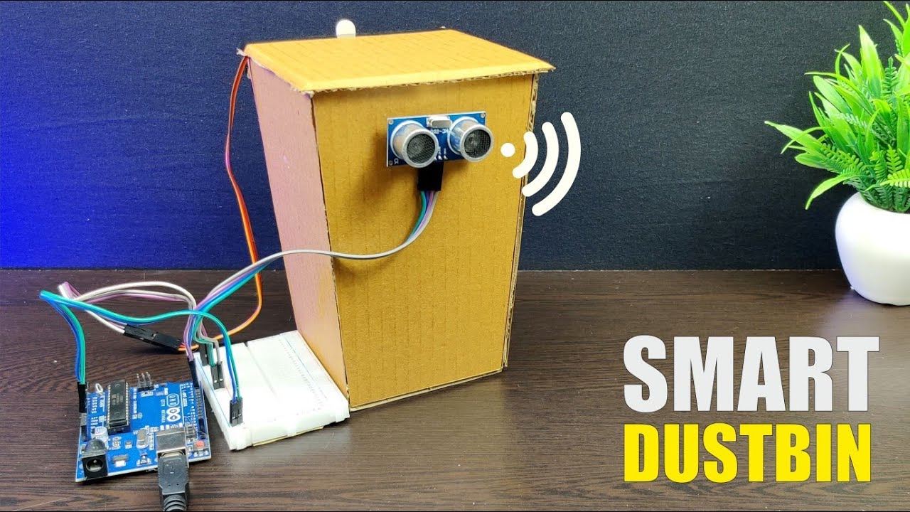 How To Make An Automatic Object Sensing Dustbin|| Smart Dustbin|| Automatic Dustbin #smartdustbin