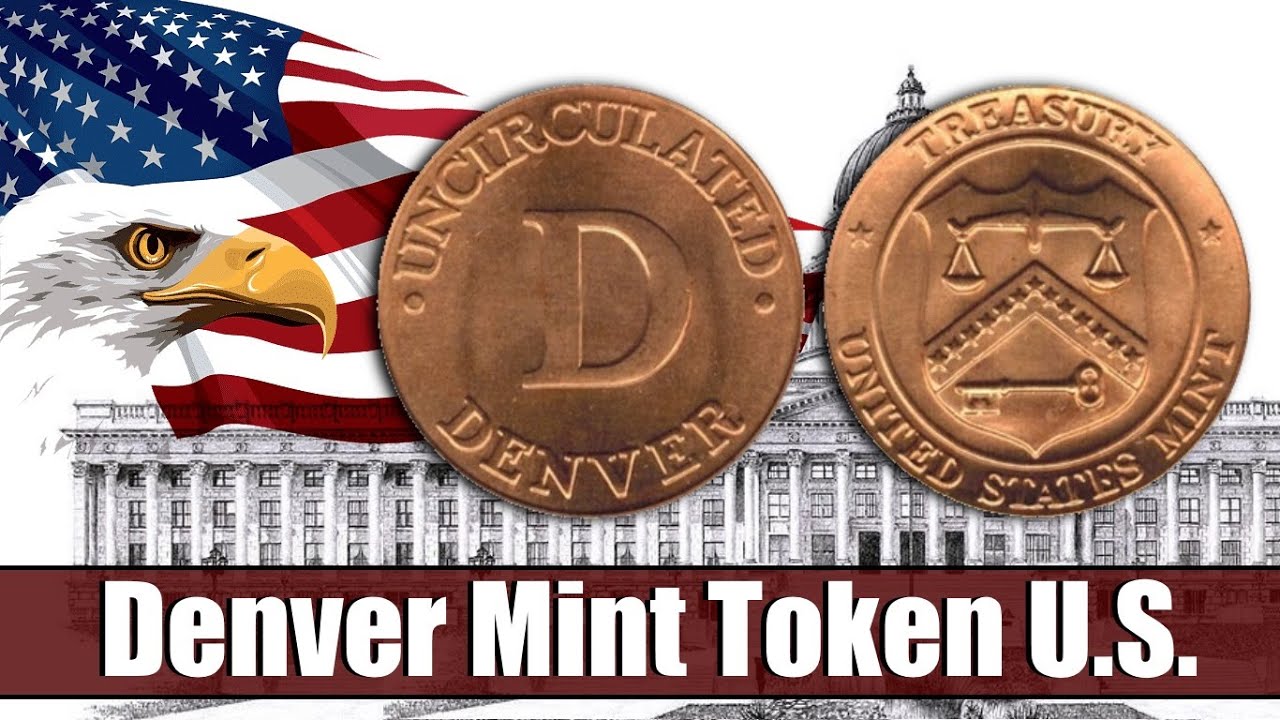 Жетон монетного двора Денвер (D) в запайке . Соединенные Штаты / Denver Mint Token U.S.