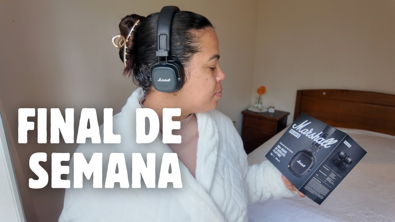 VLOG: Comprei o fone da Marshall, Rotina de Trabalho no FDS, Roupas Novas para Academia e muito mais