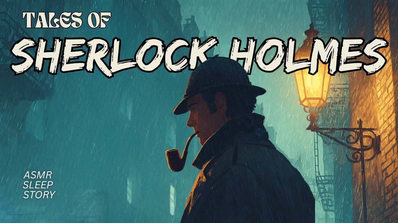 A Cozy Night of Mysteries with Sherlock Holmes | Fall Asleep to Bedtime Stories with Rain Ambience