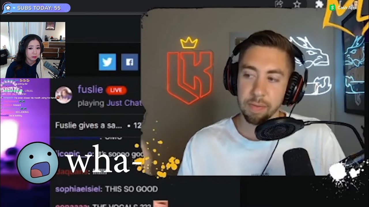 Fuslie Reacts to Lordkebun Reaction to April's New Song