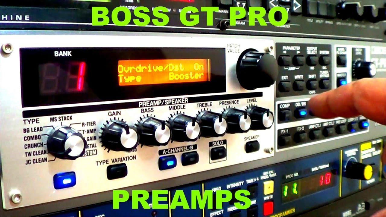 DEMO PREAMPS BOSS GT PRO