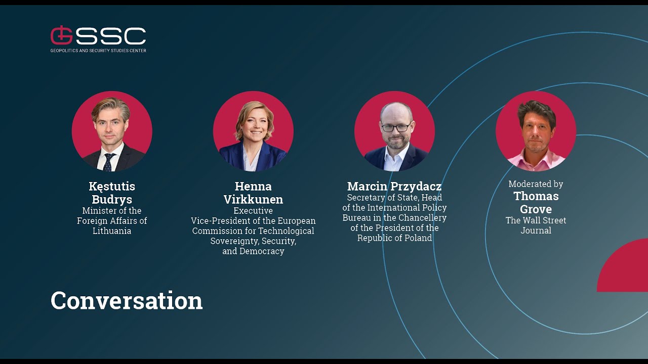 Conversation with Kęstutis Budrys, Henna Virkkunen, Marcin Przydacz