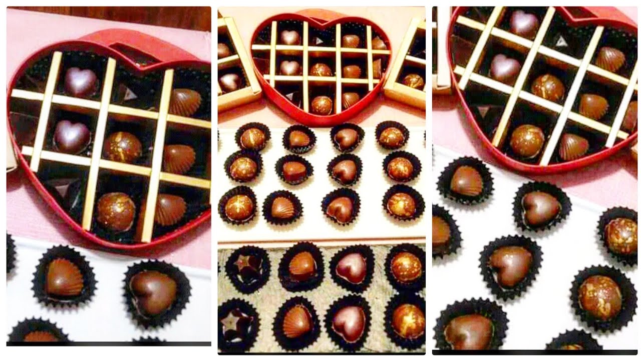 fête du BEM faire son propre chocolat des fêtes à offrir شوكولا فاخرة للمناسبات بحشوات لذيذة)