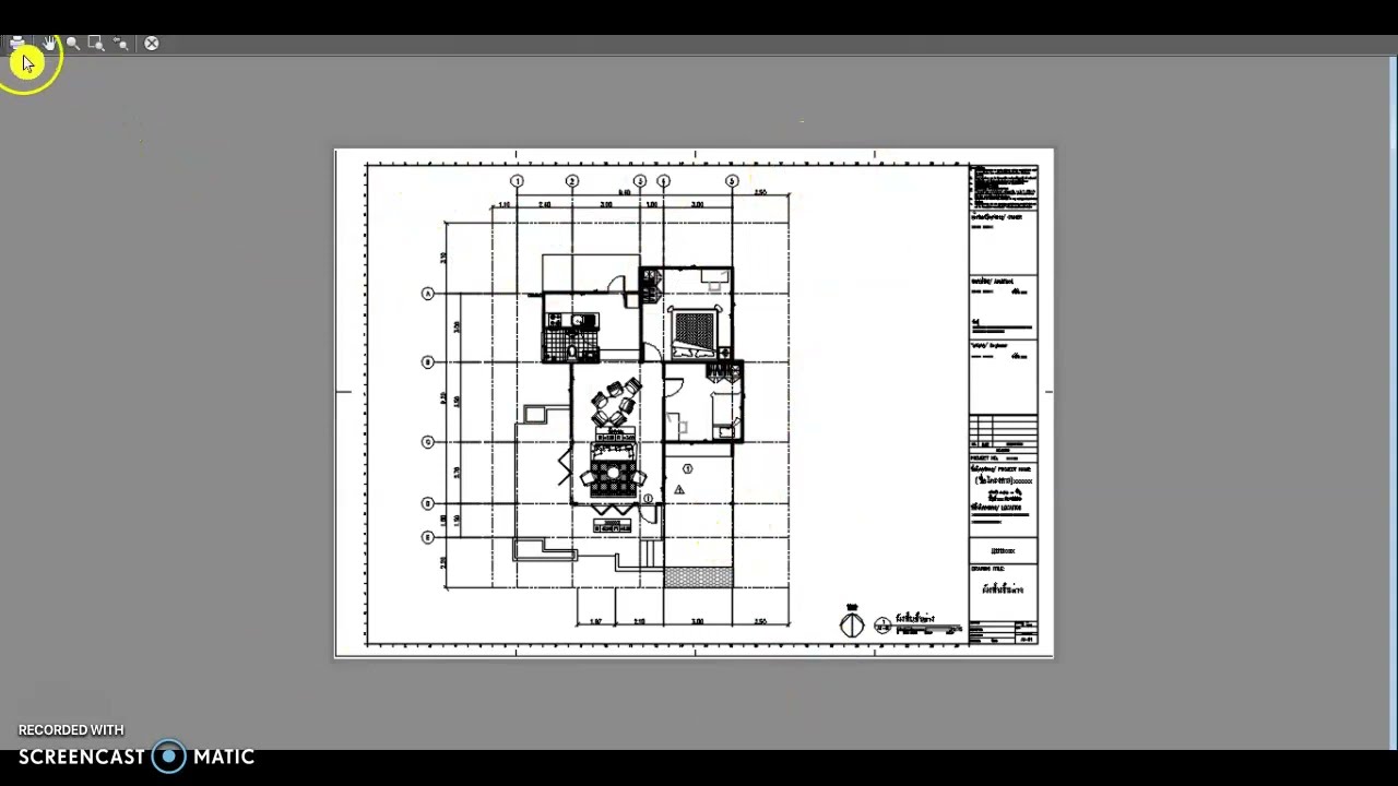 AutoCAD การดึง Title block ด้วยคำสั่ง Xref และการปริ้นแบบ l Archphrae