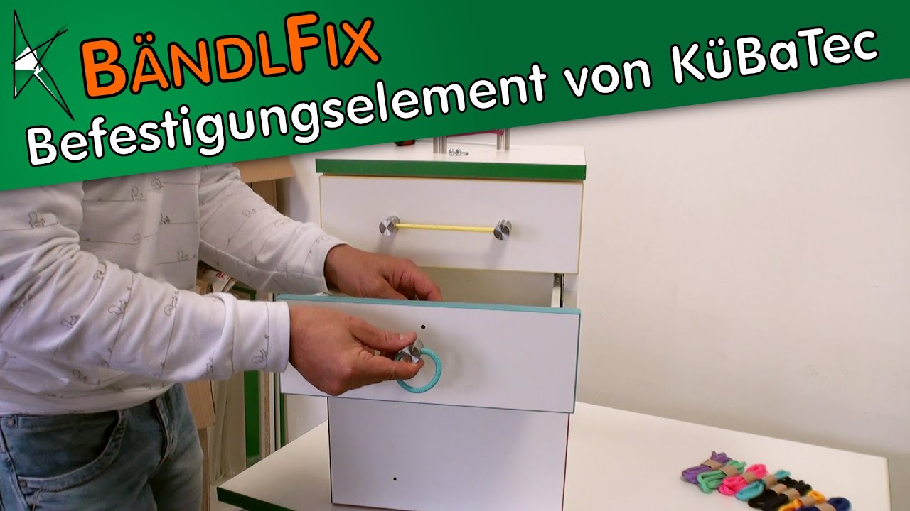 Individuelle M&ouml;belgriffe und M&ouml;belkn&ouml;pfe mit B&auml;ndlFix von K&uuml;BaTec anfertigen und montieren