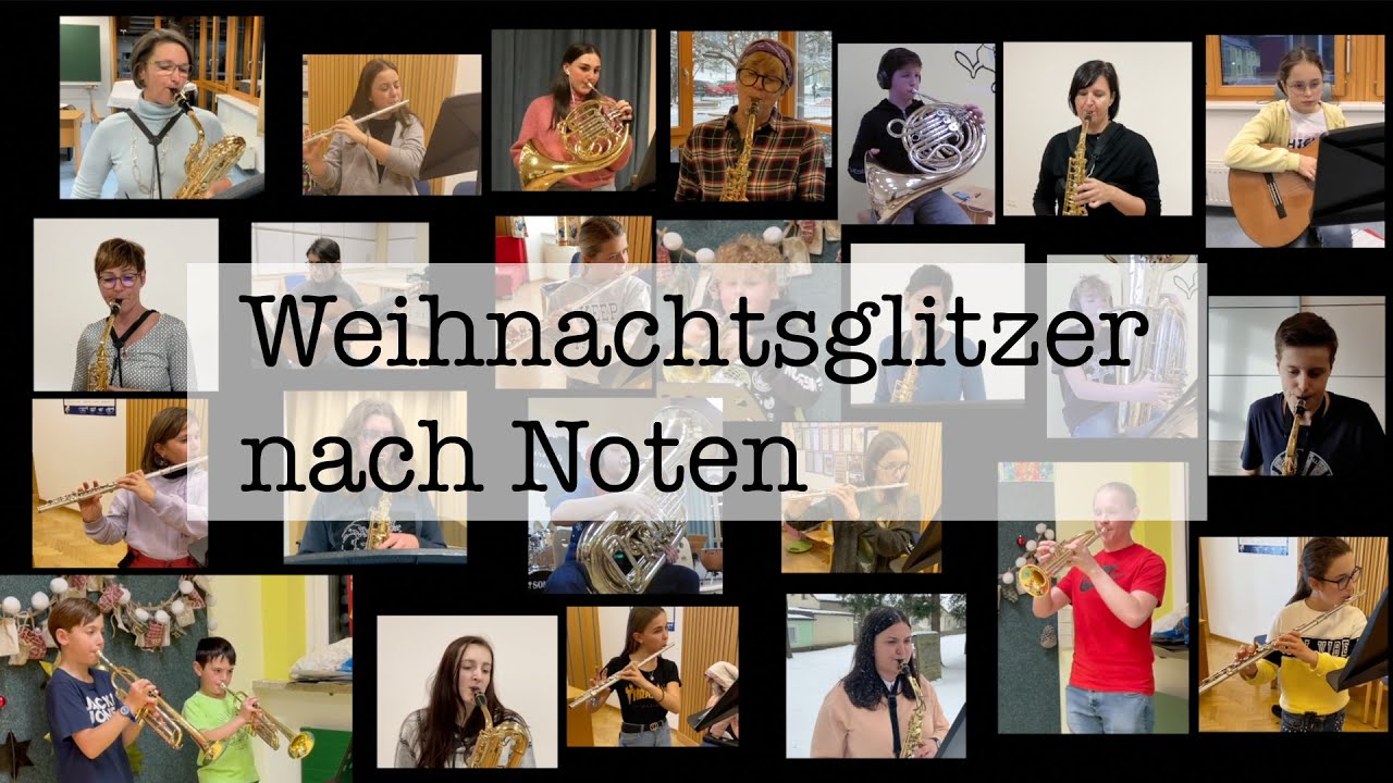 Weihnachtsglitzer nach Noten