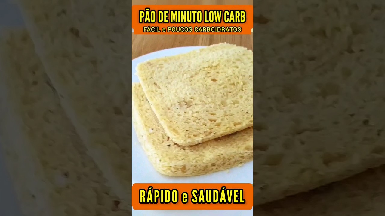 P&Atilde;O DE MINUTO LOW CARB - Poucos Carboidratos, Sem Trigo, R&aacute;pido e F&aacute;cil