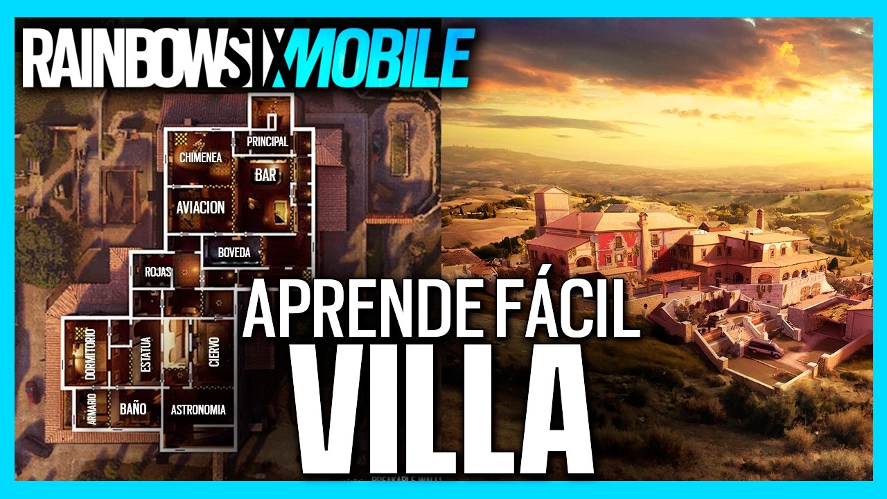 APRENDE ASÍ el MAPA de VILLA en RAINBOW SIX MOBILE | Guía de MAPAS