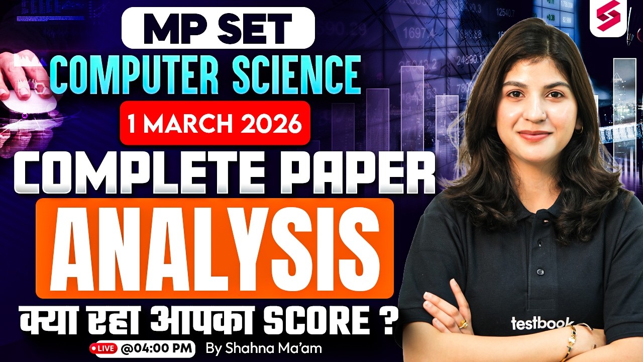 MP SET Computer Science Analysis 2026 | MP SET Computer Science Question Paper 2026 By Shahna Mam