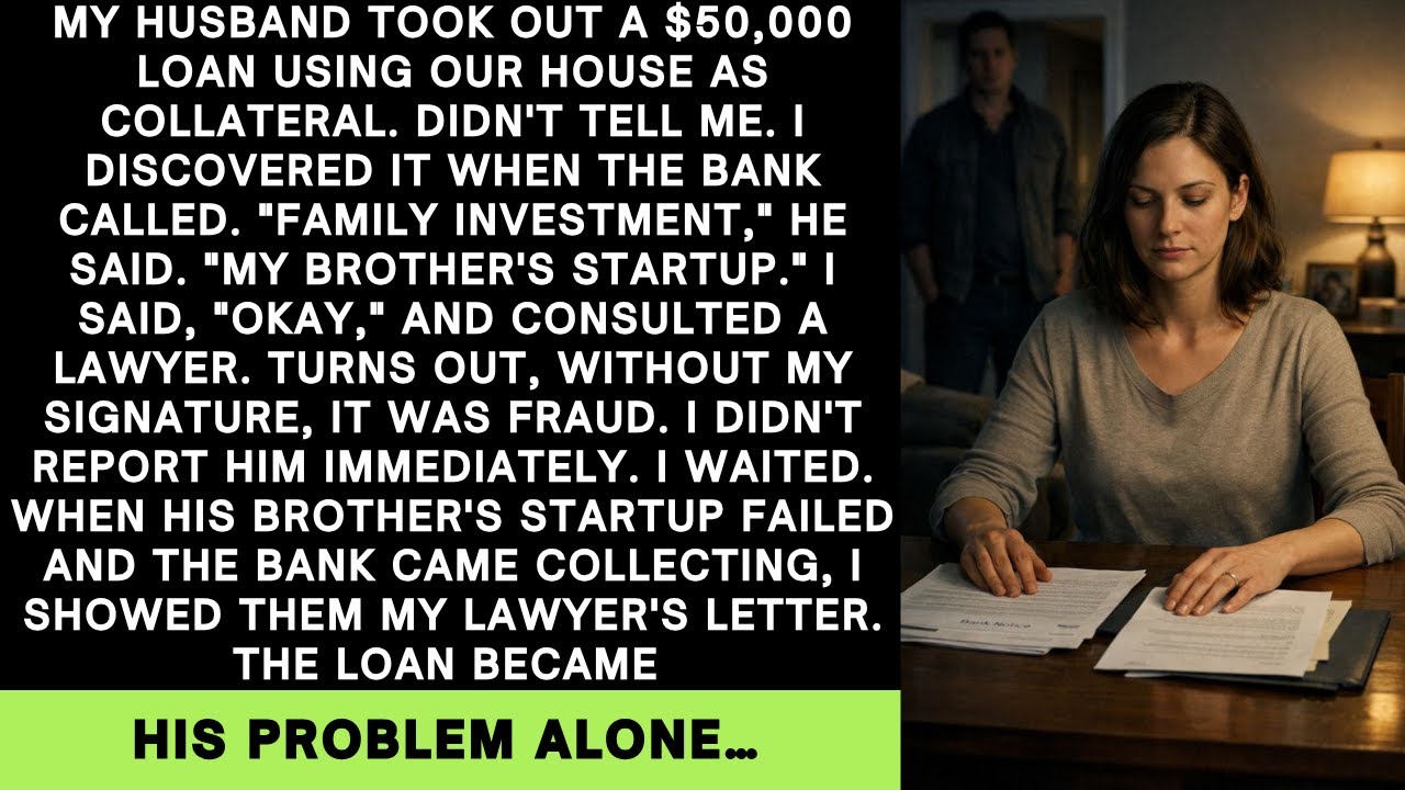 $50K Loan. Our House As Collateral. No Signature From Me. When The Bank Came, I Showed Them The...