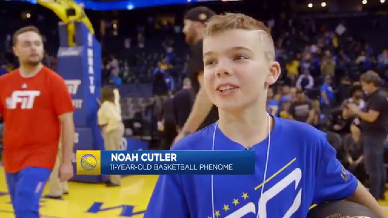 11-Year-Old Kid Shows Off His Handles on Warriors Ground