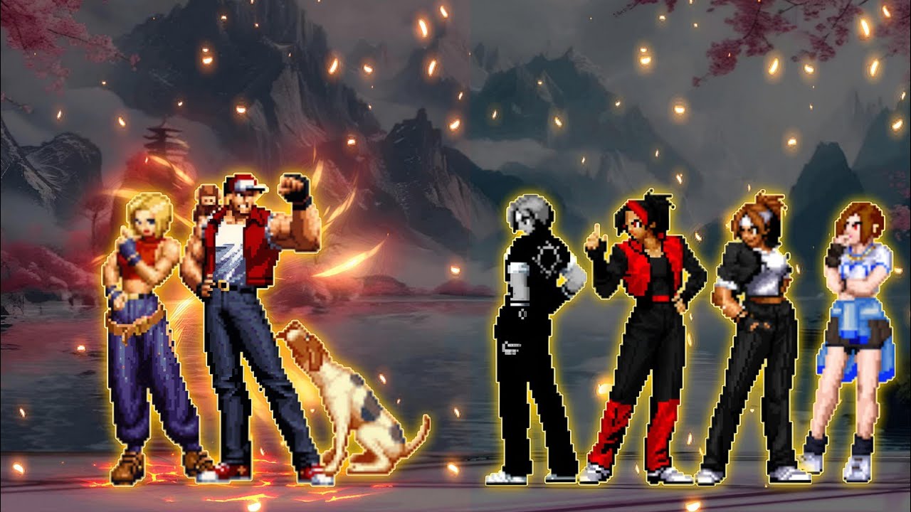 [KOF Mugen] Terry MF (Last Update) VS. Kyoko Team [Request Match]