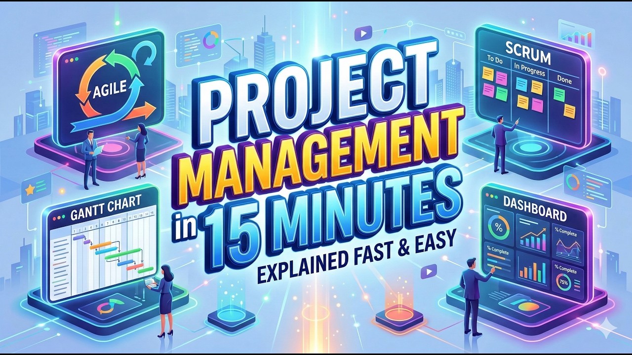 📚 Top Project Management Techniques Explained in 15 Minutes ⏱️ | Agile, Waterfall, Scrum 🚀