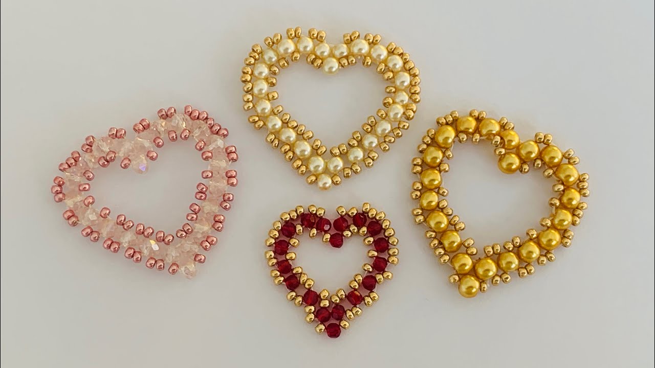 Beaded Heart ❤️ Beading Tutorial #beadpark @beadpark