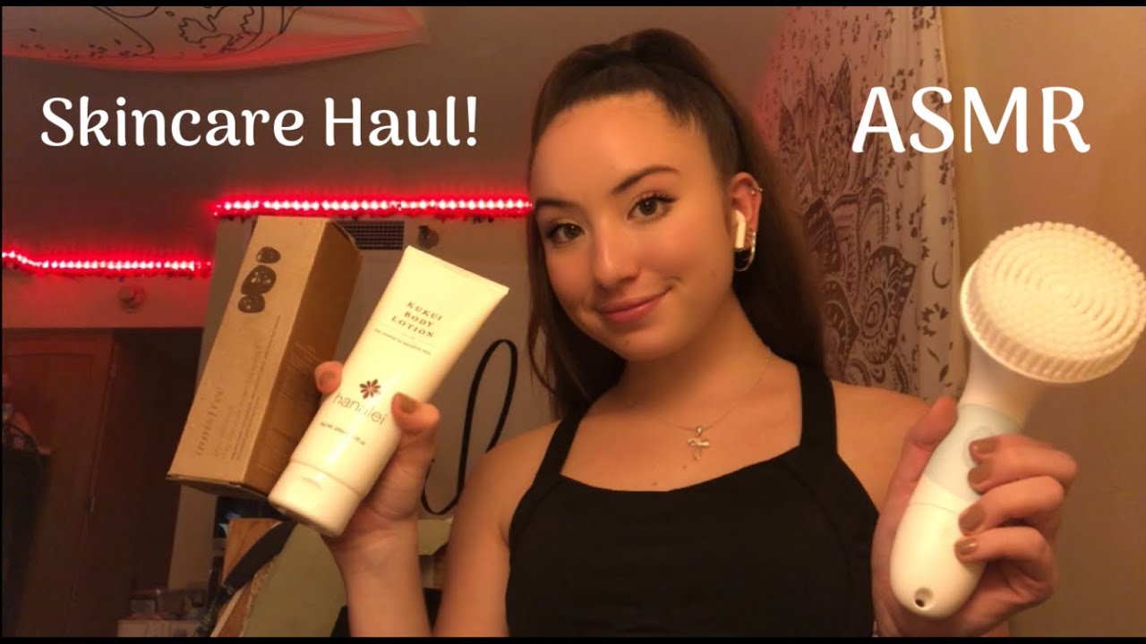 (ASMR) Skincare Haul (ft. Duvolle Radiance Spin-Care System)