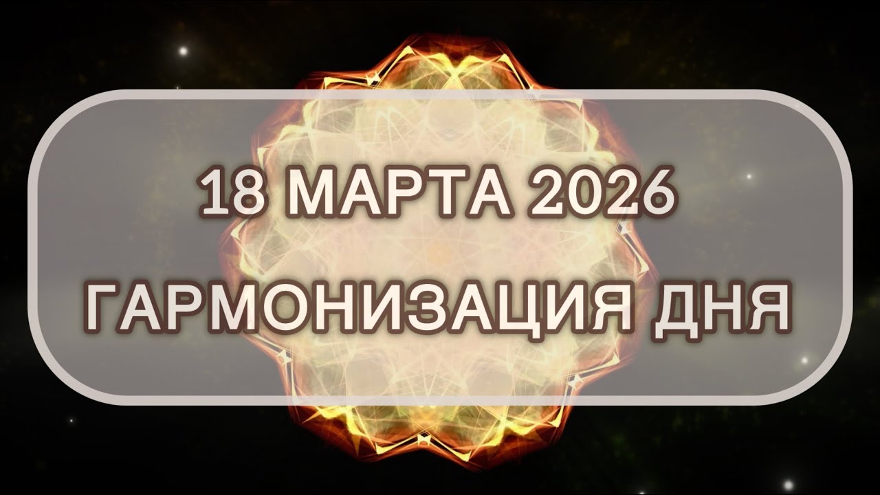 Гармонизация дня 18 марта 2026. Трансформационная МЕДИТАЦИЯ. Позитивные вибрации.