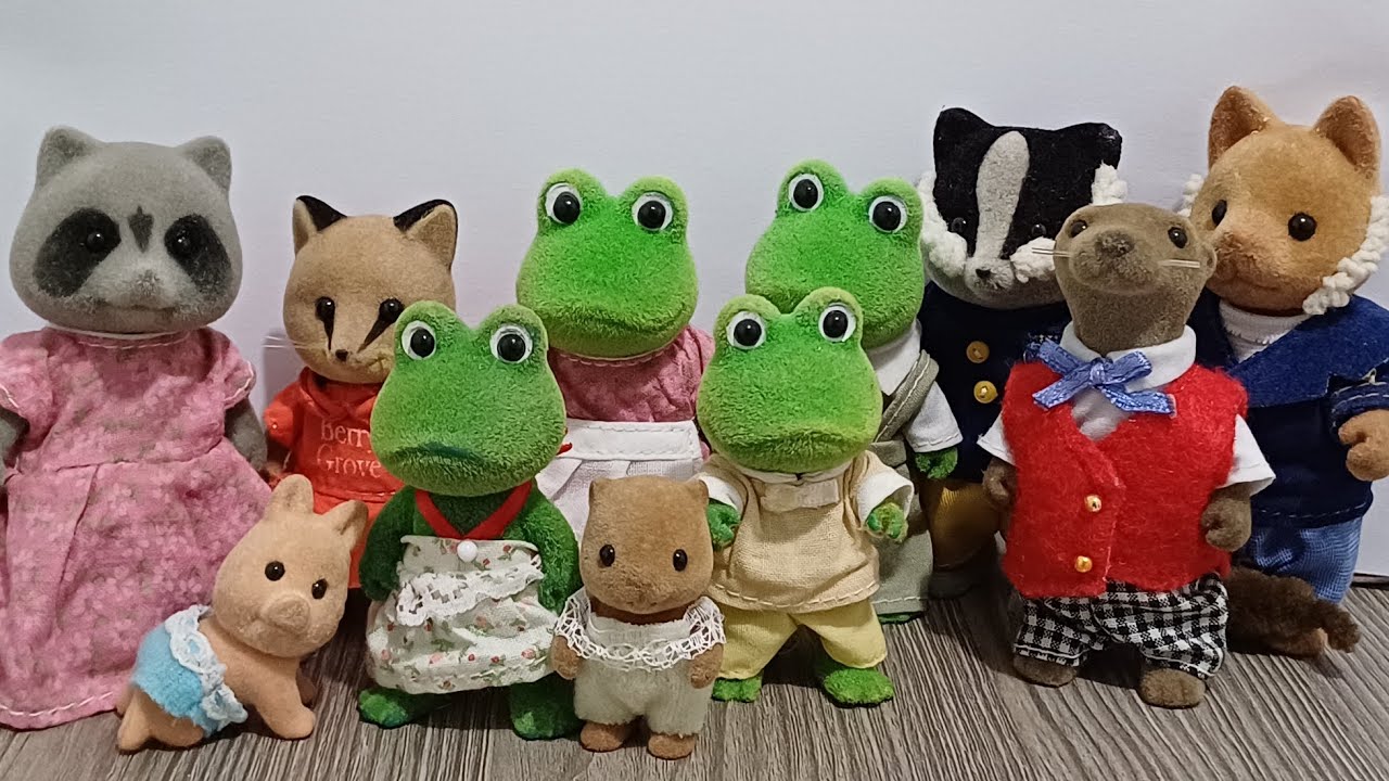 SYLVANIAN FAMILIES VINTAGE / RANAS, NUTRIAS, TEJONES, JABALÍ, MAPACHES, ZORROS / Axel sylvanian