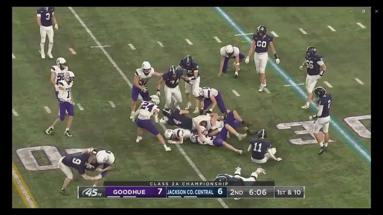 Ethan O'Reilly MN AA State Final high school football Goodhue vs JCC 11/21/2025