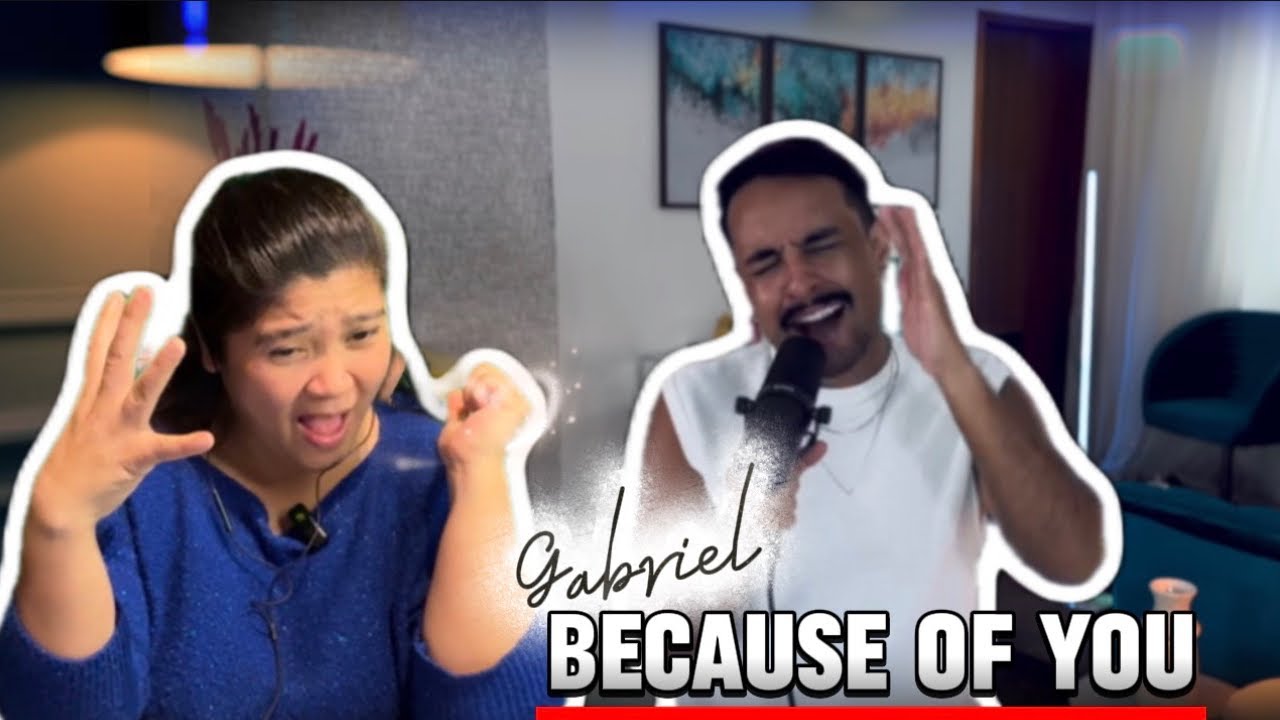 Габриэль Энрике - Because Of You | Потрясающая версия #reactionvideo