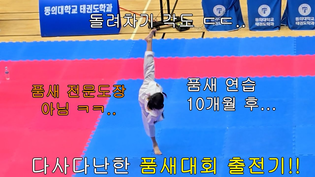 초등학생 4학년 품새대회 출전하기!!