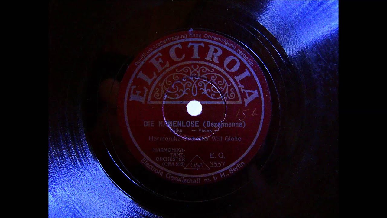 Harmonika Orchester Will Glahe - Bezejmenna - Wachtel Polka - 1936