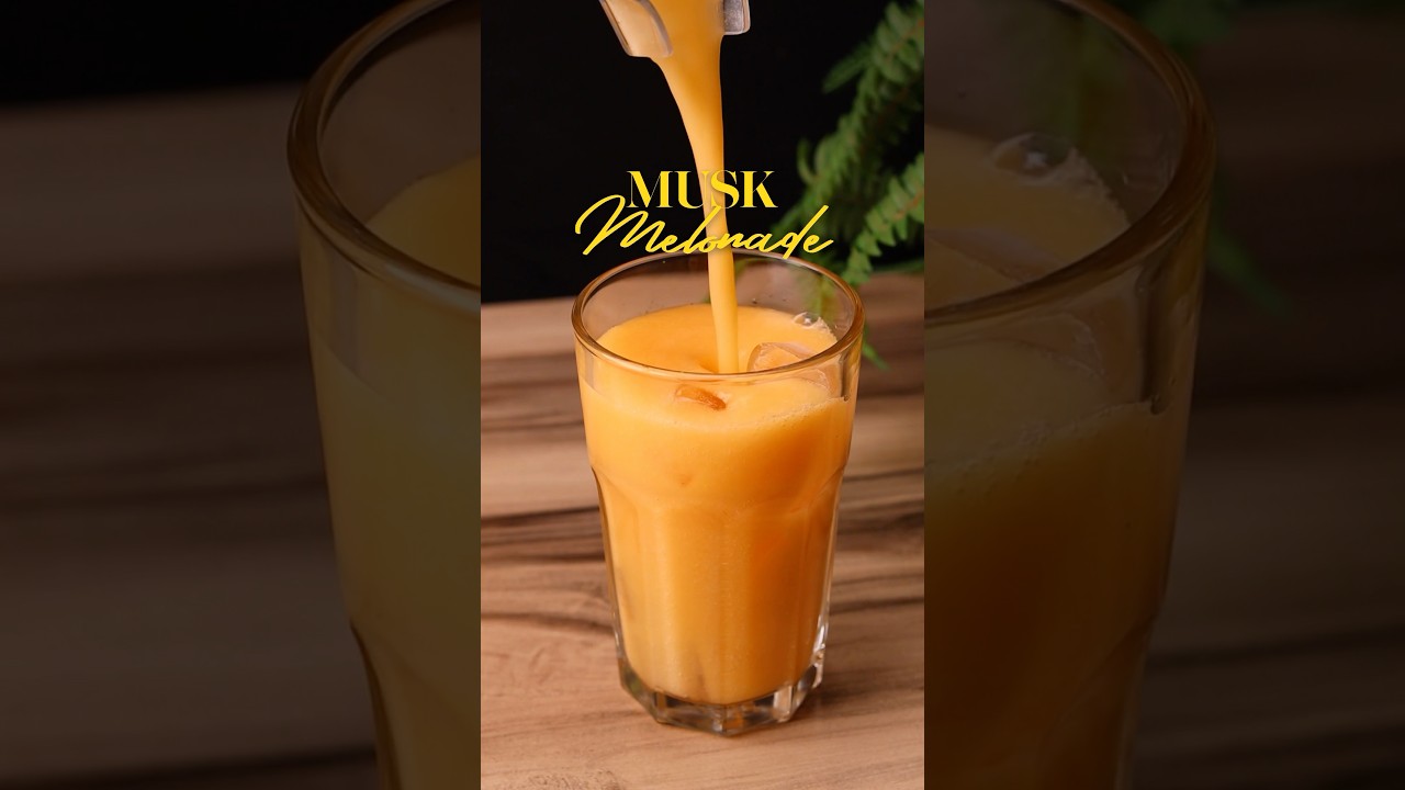 Beat the Heat with This Refreshing Musk Melonade Recipe! #easyrecipes #shorts #muskmelon #drink