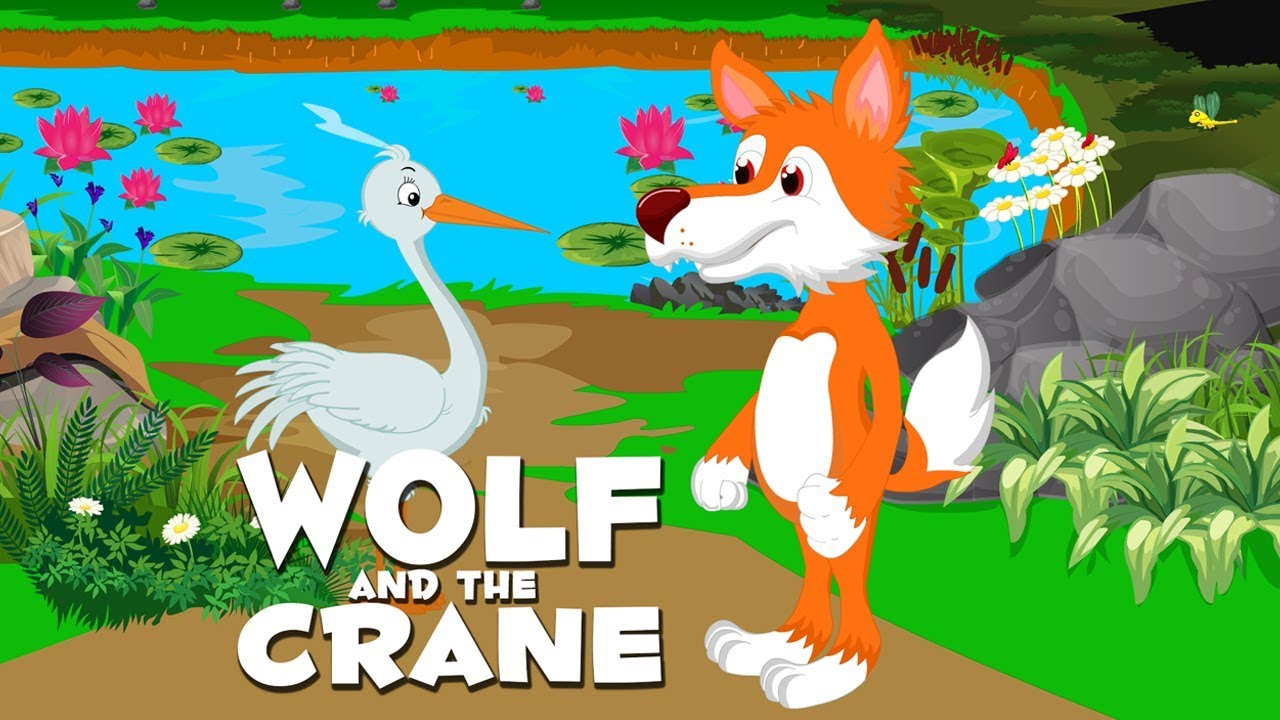 Moral Stories In English | The Wolf And The Crane | English Short Stories | Moral Stories