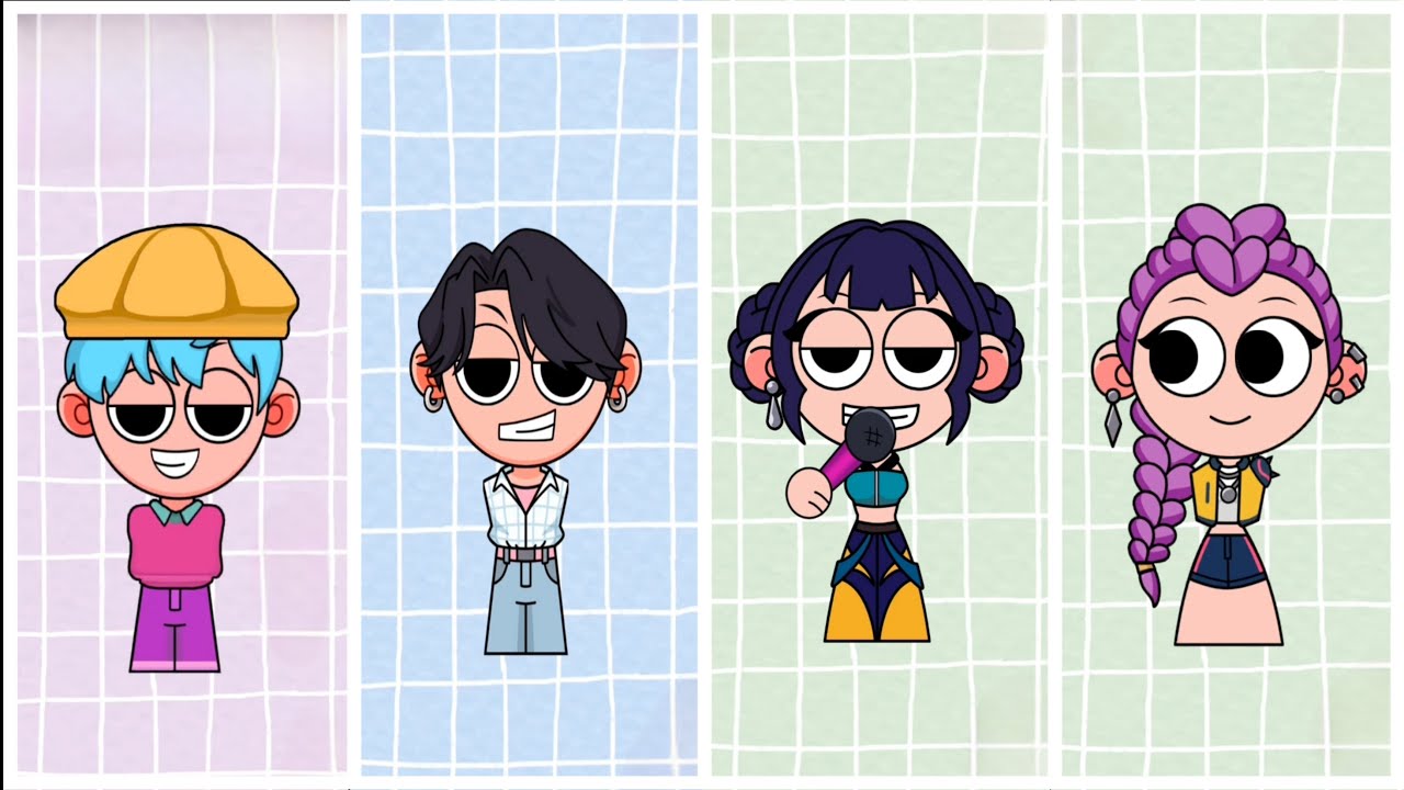 Kpop Demon Hunters 🆚 SAJA Boys 🎮 Tiles Hop EDM RUSH