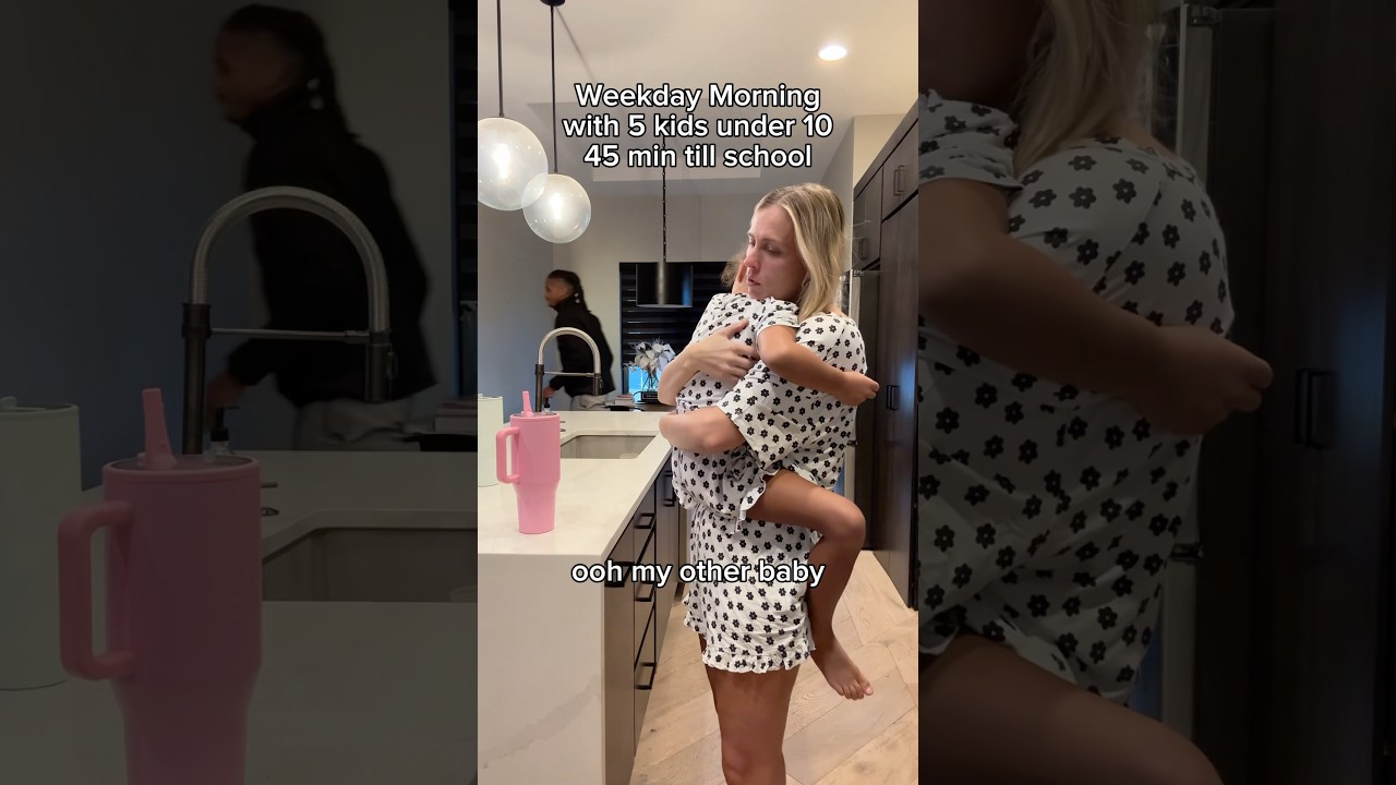 Our realistic morning with 5 kids  #morningroutine #morningvlog #mom #family #vlog #twins #routine