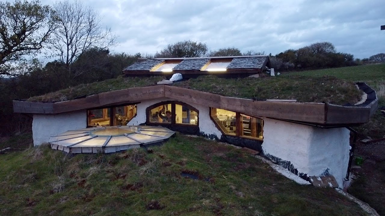 Off Grid Earthbag Workshop Part 78 Installing Custom Cut Windows On Curved Walls
