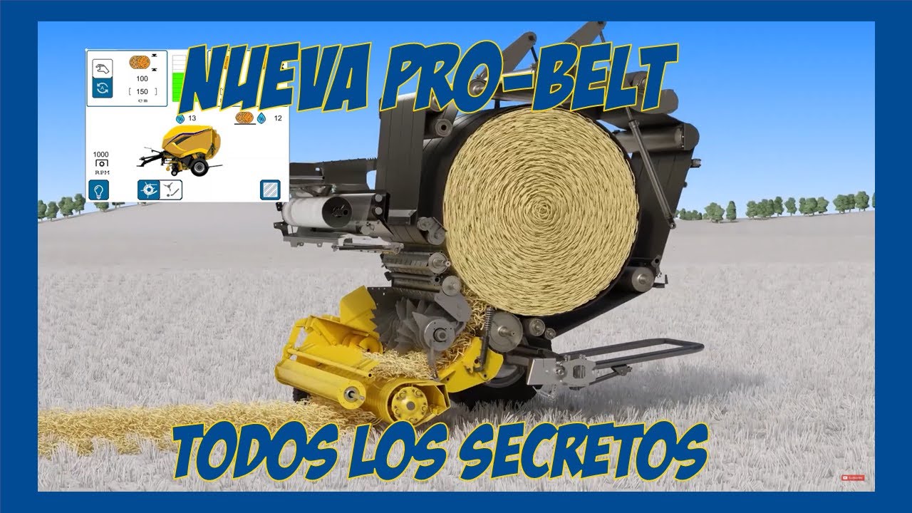 ➡️👀 DESCUBRE cómo funciona la NUEVA rotoempacadora Pro-Belt 💯 | Técnicas New Holland 🚜