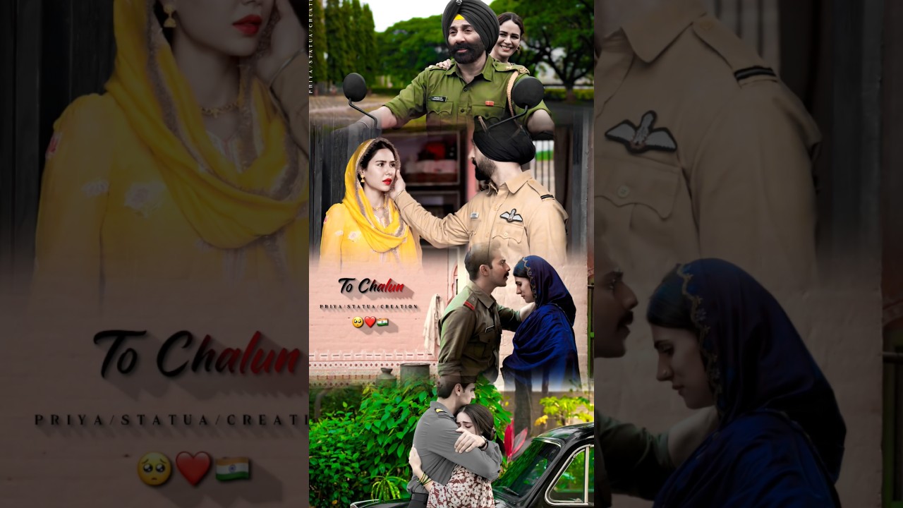 Jaate Hue Lamhon Song Status🇮🇳❤️| Border 2 🇮🇳