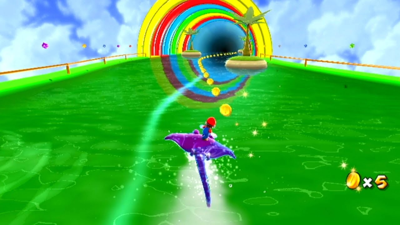 Super Mario Galaxy [ Wii U ] Surfing 101 - LOOPDEELOOP GALAXY Gameplay